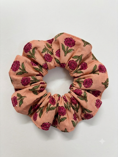 Hand Block Print Scrunchies
